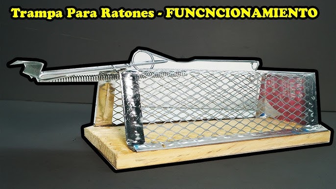 Jaula trampa para ratas y roedores (41,5x16x16,5 cm)