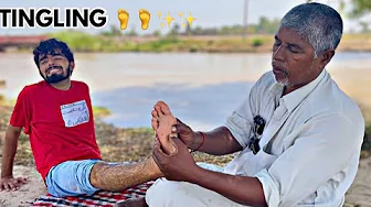 ASMR FEET & LEG CARE MASSAGE MEN FOR REALX & TINGLING | FOOT REFLEXOLOGY MASSAGE | LEG MASSAGE