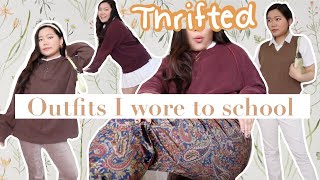 Outfits i would wear to school if i had the confidence and weren’t in a lockdown / THRIFT HAUL