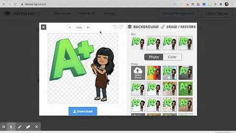 Removing background on a Bitmoji