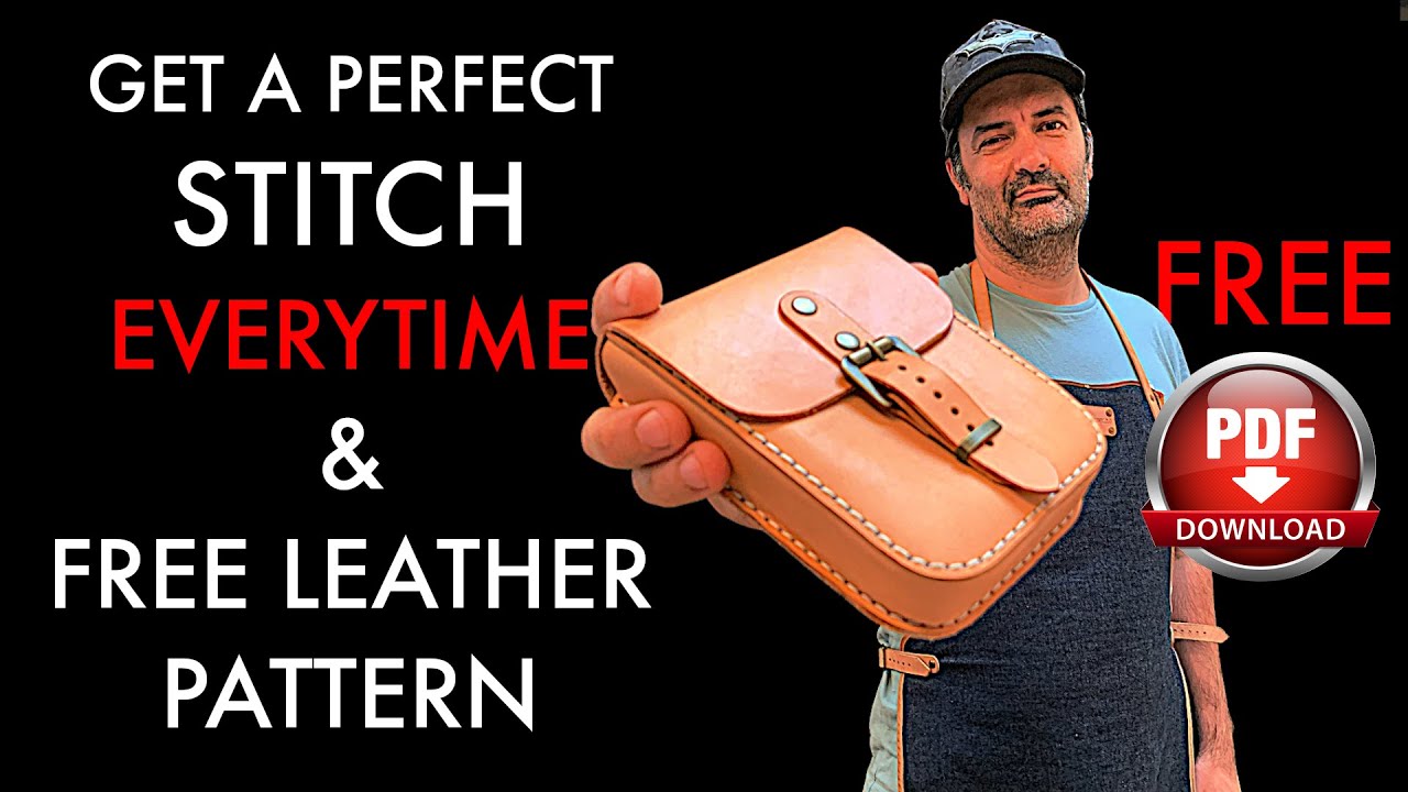 Make Your Own Leather Pouch - DIY Tutorial And Pattern Download 