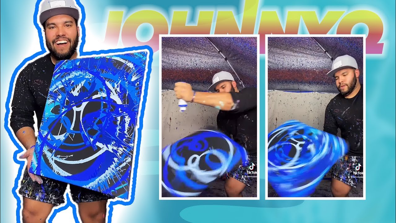 Making Spin Art While It’s Spinning! 