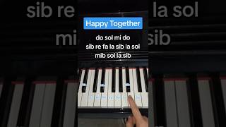 Happy Together✨ #easy #piano #simpletutorial #shorts #viral