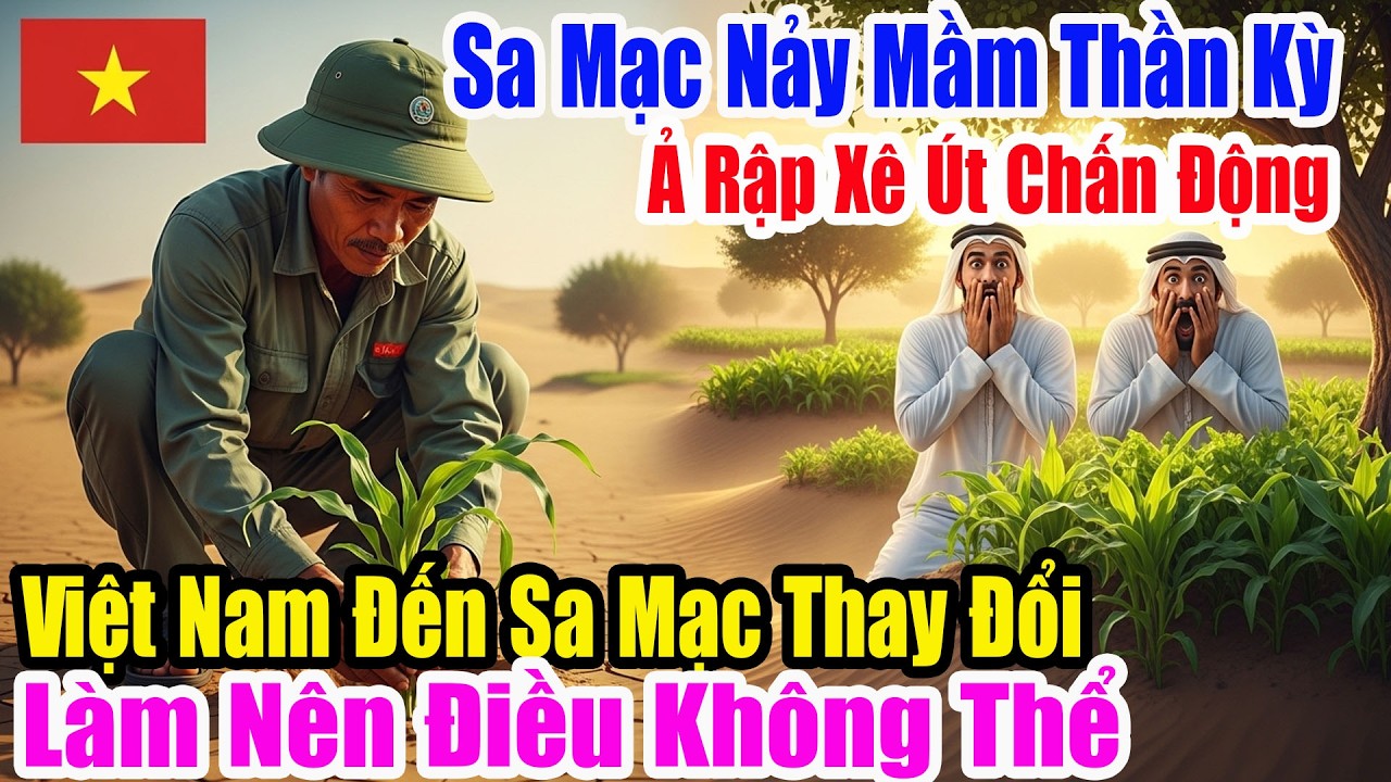 Cả thế giới nói mảnh đất này đã chết,nhưng đội ngũ ViệtNam khiến ngô mọc lên giữa sa mạc Ả Rập Xê Út