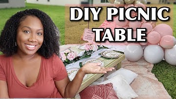 DIY PICNIC TABLE | How to Make a Low Profile Picnic Table | Babies 1st Birthday