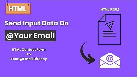 Send data from HTML Contact form to Gmail directly | 💯 working #contactform