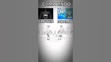 CLIMA LINDO SLOWED VS CLIMA LINDO NORMAL Phonk Funk Music 