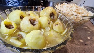 البطاطا المحشية بطريقة مميزة والطعم غرام  | Leckere gefüllte Kartoffeln