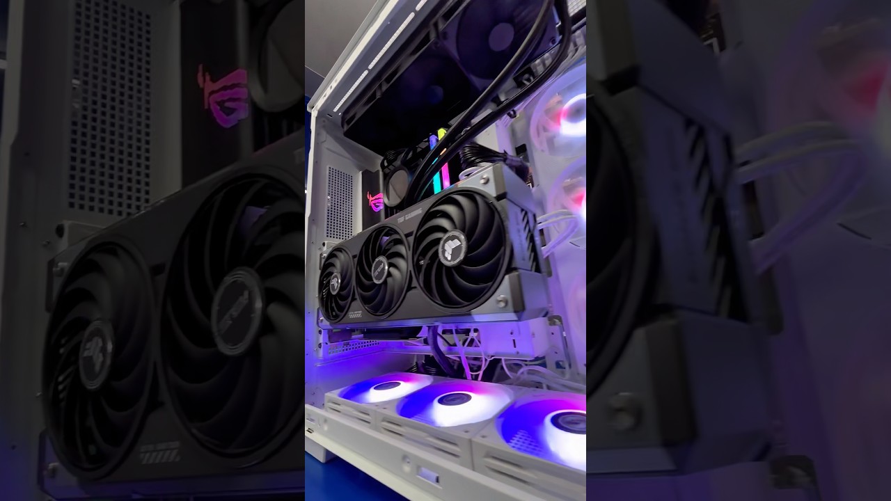 LIVE PC BUILD WITH THE ROG STRIX X870E-E paired with the 9800X3D🔥⚡️ WITH VERTICAL GPU MOUNT🚀