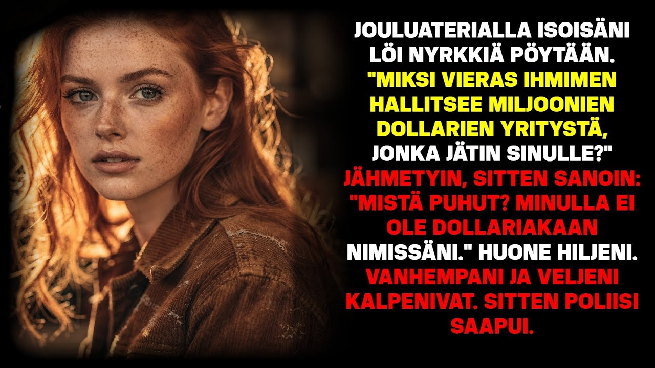 Joulupäivällisellä isoisä syytti vierasta varkaudesta – sitten poliisi tuli sisään.