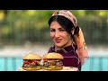 Iranian girl makes american cheeseburgercountry girl cooks burgerslow routine life in iran village