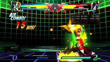 UMVC3 Morrigan Grab DHC Zero sougenmu confirm + dante assist 1200k 2 meter start