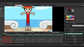 Monkey D. Luffy fan art animation by Givi Shanava made using #mohoanimation 🏴‍☠️🔥✨