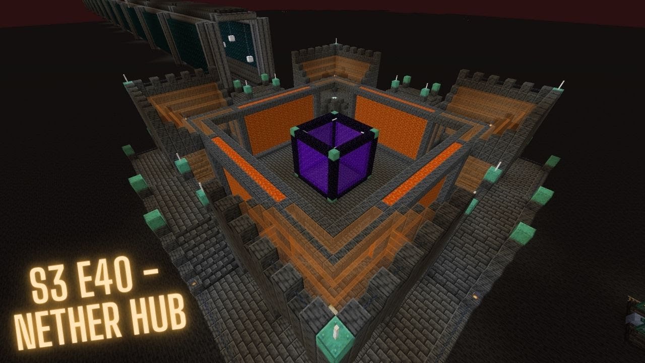 Nether hub - E40 S3 [Minecraft 1.20] - YouTube