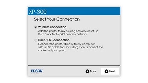 Epson Expression Home XP-300: Wireless Setup Using the Printer’s Buttons