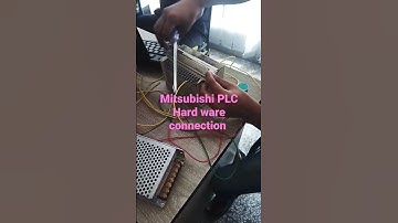 Mitsubishi PLC Hard ware connection. #plc #delta #hmi #doll