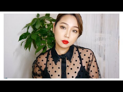 キレイめ赤リップメイク/赤リップの塗り方のポイント　SIMPLE RED LIP MAKEUP/심플 레드 립 메이크업