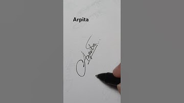 Arpita name style sign #signature #shorts