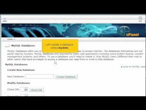 How to create a MySQL database in cPanel