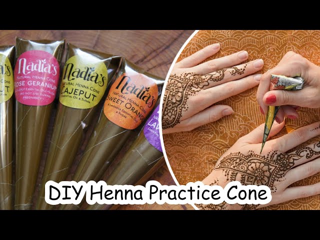 How I Make Stainless Henna Cones For Practice &  Videos
