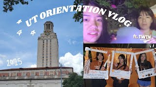 UT Orientation VLOG!🤘 ft. my twin