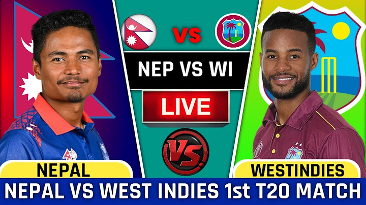 Live : Nepal Vs West Indies - 1st T20 | NEP vs WI live score & commentary | nepali cricket live