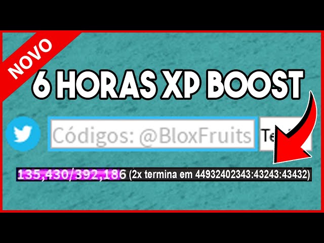 Esse Codigo vai te dar 7 HORAS de 2x XP no Blox Fruits! code blox fruit 