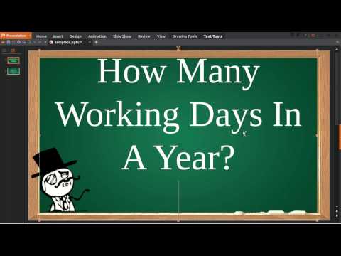 Video: How To Find Out How Many Working Days In A Year