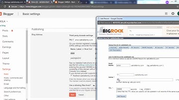 How to Add Domain to your blogger with Big Rock in Telugu