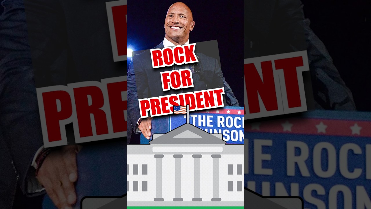ROCK GOT AN *OFFER* FOR PRESIDENT😭. #joerogan #rock #shorts