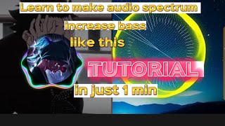 HOW TO MAKE BASS MUSIC AUDIO SPECTRUM IN JUST 1 MINUTE IN ANY DEVICE ANDROID IOS TUTORIAL EASY screenshot 3