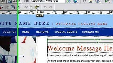 Cut, Copy and Paste With the Standard Toolbar in Dreamweaver CS3