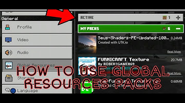 HOW TO USE GLOBAL RESOURCES PACKS [MINECRAFT]