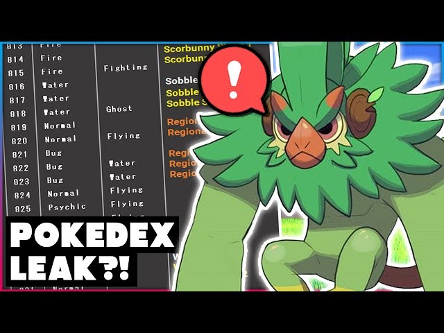 Pokémon Sword and Shield's Pokedex has leaked - Sugar Gamers