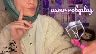 ASMR ROLEPLAY 💄 Uyuz kız arkadaşın makyajını yapıyor 🤦‍♀️💁‍♀️ Türkçe asmr