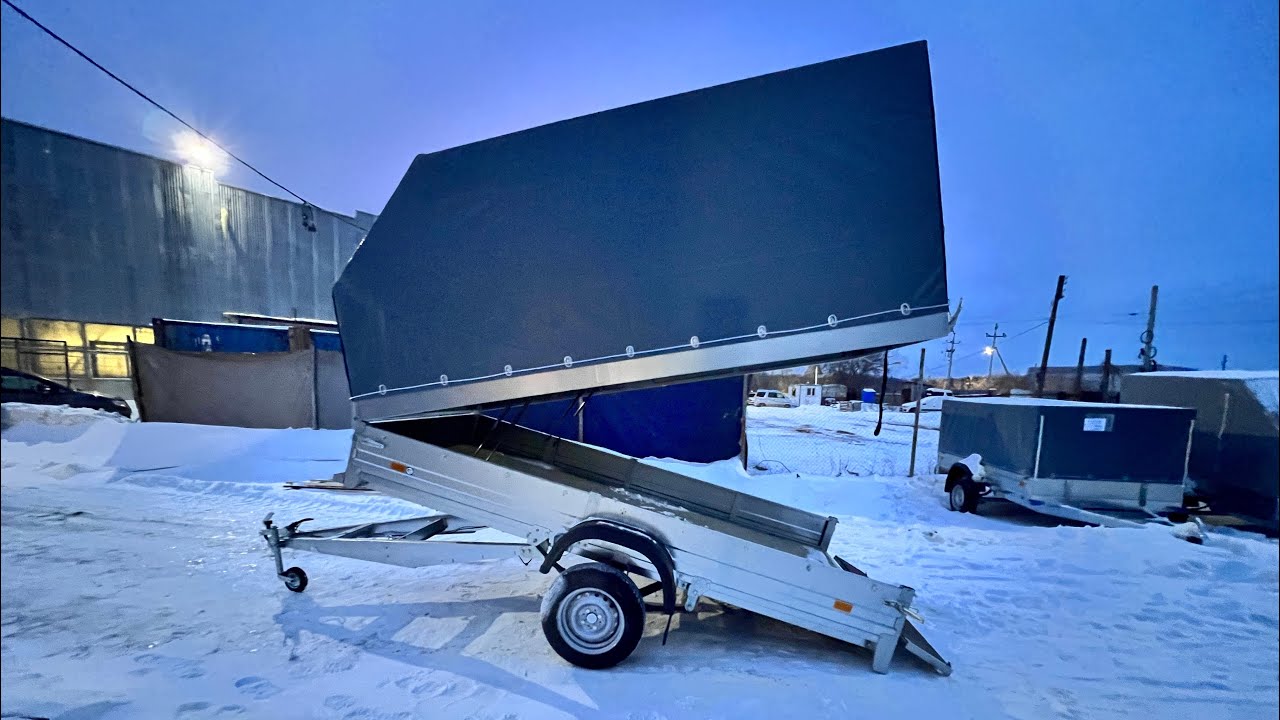 Саранский прицеп ССТ-9К с подъемными бортами. СаранскСпецТехника. Обзор ...