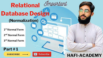 Part#1: Relational Database Design ||1st , 2nd and 3rd Normalization In Hindi & Urdu