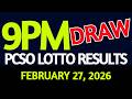 Lotto Result Today 9pm draw February 27, 2026 Friday PCSO