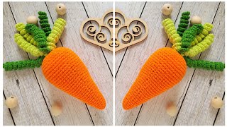 🧡Морковка Погремушка Вязаная Крючком🥕Crochet Carrot Rattle🥕Gehäkelte Karottenrassel