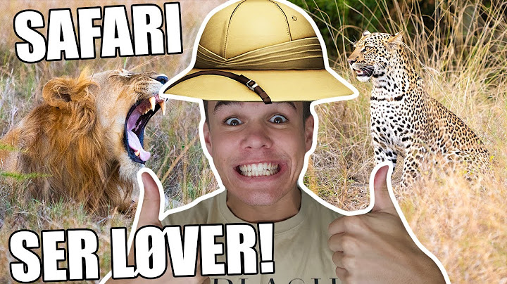 VILDESTE SAFARI TUR I AFRIKA MED BENJAMIN MANN NAKEL & JONAS DRØGER ** SER LØVER **