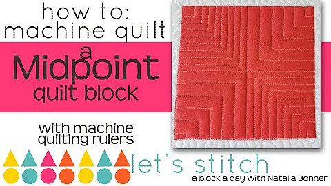 How to-Machine Quilt a Midpoint Quilt Block-With N...