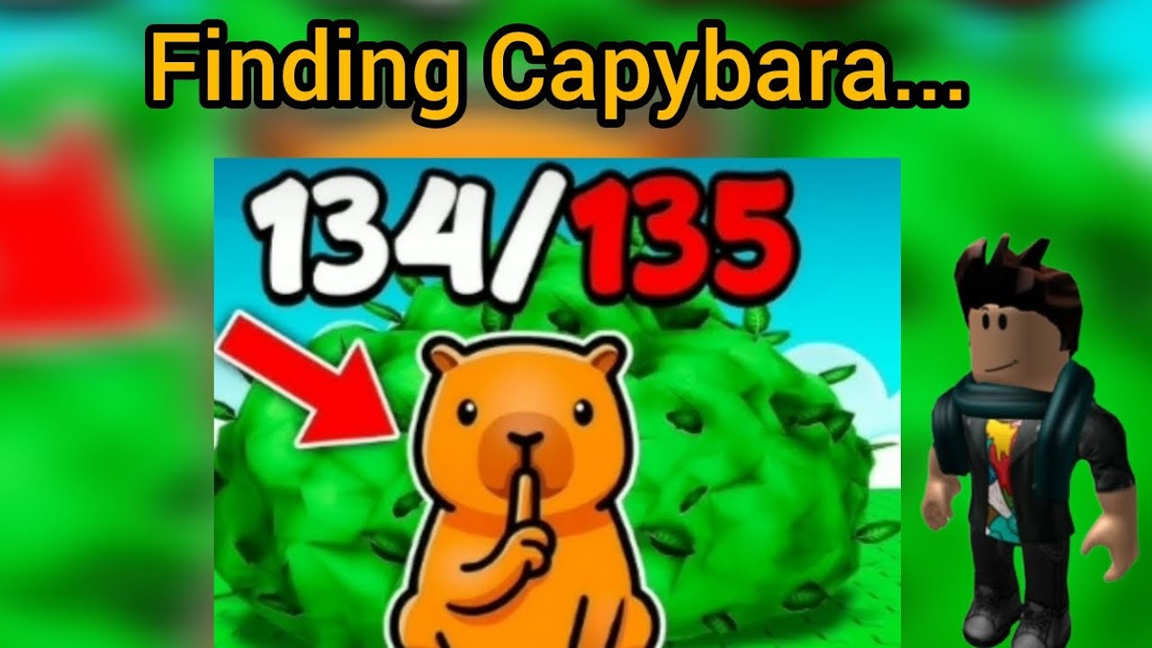 Capybara Robux Finding Every Capybara in Roblox Find a Capybara - YouTube
