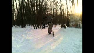 chris heelflip salad grind on snowskate in regular speed then slow motion..... clip of the day