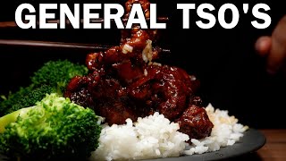 Cooking General Tso's Chicken and Broccoli with White Rice | Making Chinese Food Takeout at Home