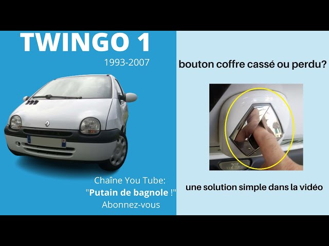 Twingo 1: le bouton du coffre est cassé 