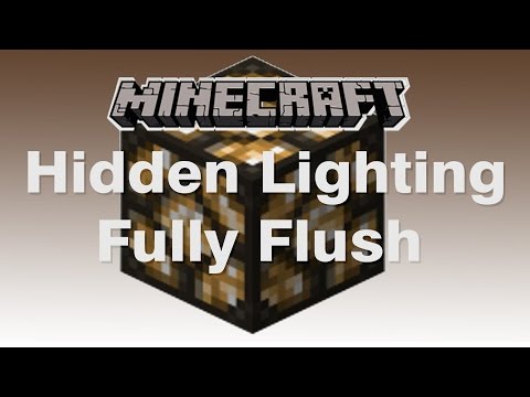 Minecraft Tutorial - Hidden Lighting, Fully Flush with Floor.