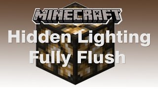 Minecraft Tutorial - Hidden Lighting, Fully Flush with Floor.