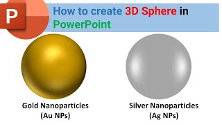 How to create 3D Sphere in PowerPoint (Gold Nanoparticles and Silver Nanoparticles)