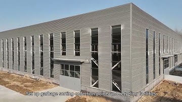 Environmental management: Efficient waste sorting and recycling system for steel gymnasium