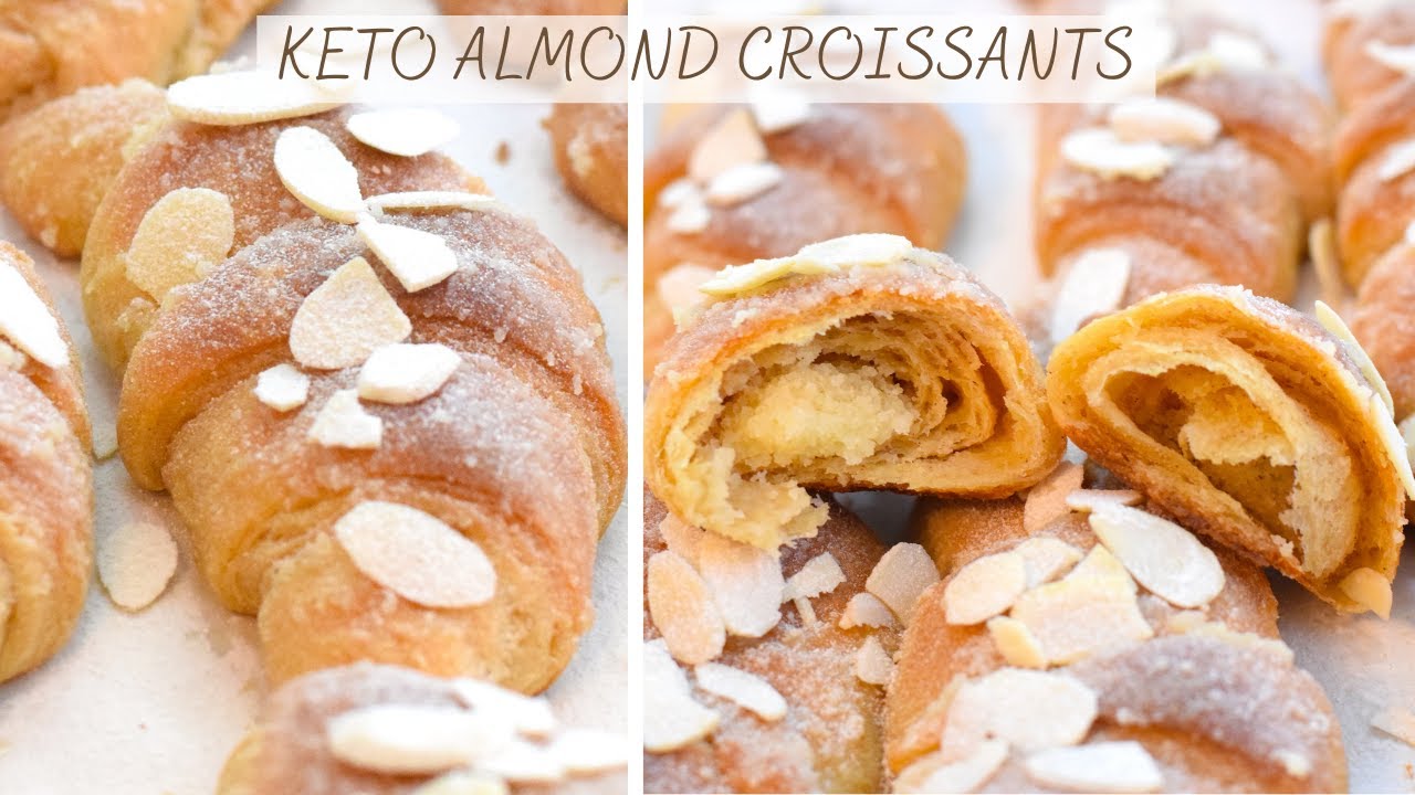 Keto Almond Croissants Keto Croissants Recipe YouTube